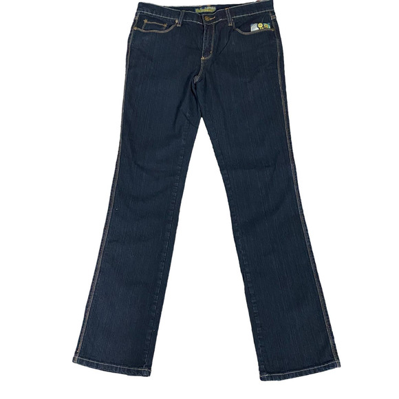 Peace Love Happiness Denim - Peace Love Happiness Women Straight Leg Jeans Stretch Pocket Blue